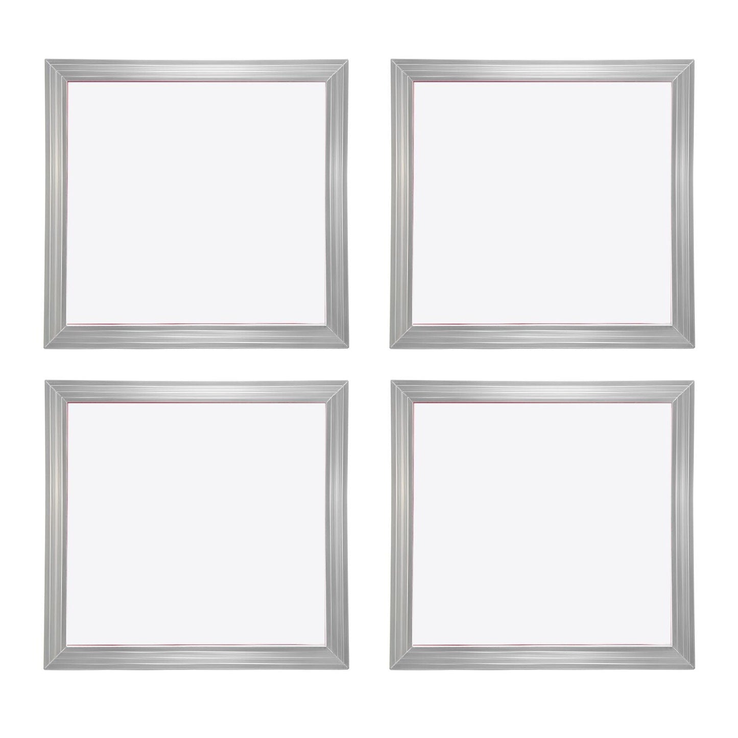 Screen Printing Kit, 4 Pieces Aluminum Silk Screen Printing Frames, 20x20inch Silk Screen Printing Frame with 110 Count Mesh, High Tension Nylon Mesh and Sealing Tape for T-shirts DIY Printing