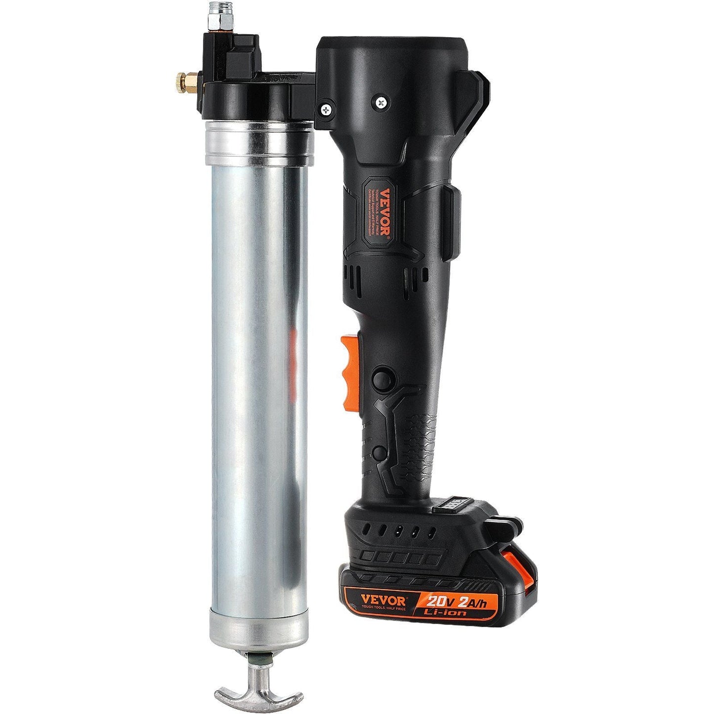 Cordless Grease Gun, 20-Volt, 10,000 PSI, 39" Long Hose, Electric Grease Gun Kit Professional High Pressure Battery Powered Grease Gun with Carrying Case, Two Batteries & Charger Included, Black