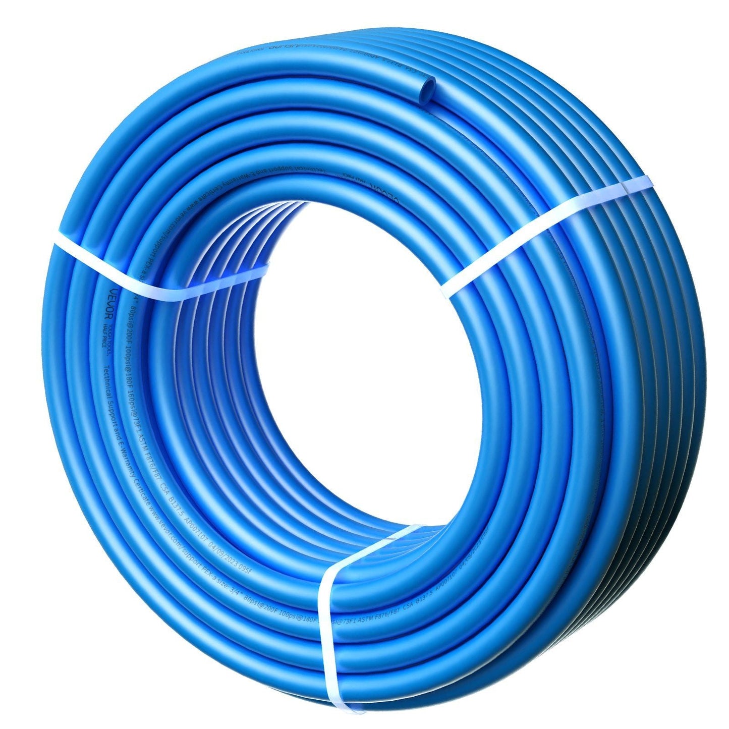 PEX Pipe 3/4 Inch, 100 Feet Length PEX-A Flexible Pipe Tubing for Potable Water, Pex Water Lines for Hot/Cold Water & Easily Restore, Plumbing Applications with Free Cutter,Blue
