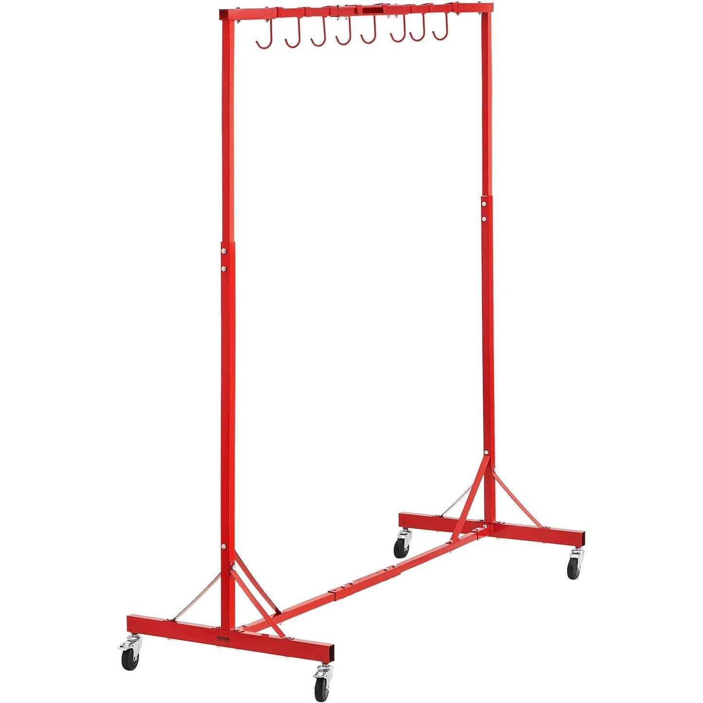 Newly Upgraded!Painting Rack Adjustable Paint Hanger 8 Hooks Auto Body Painting Stand