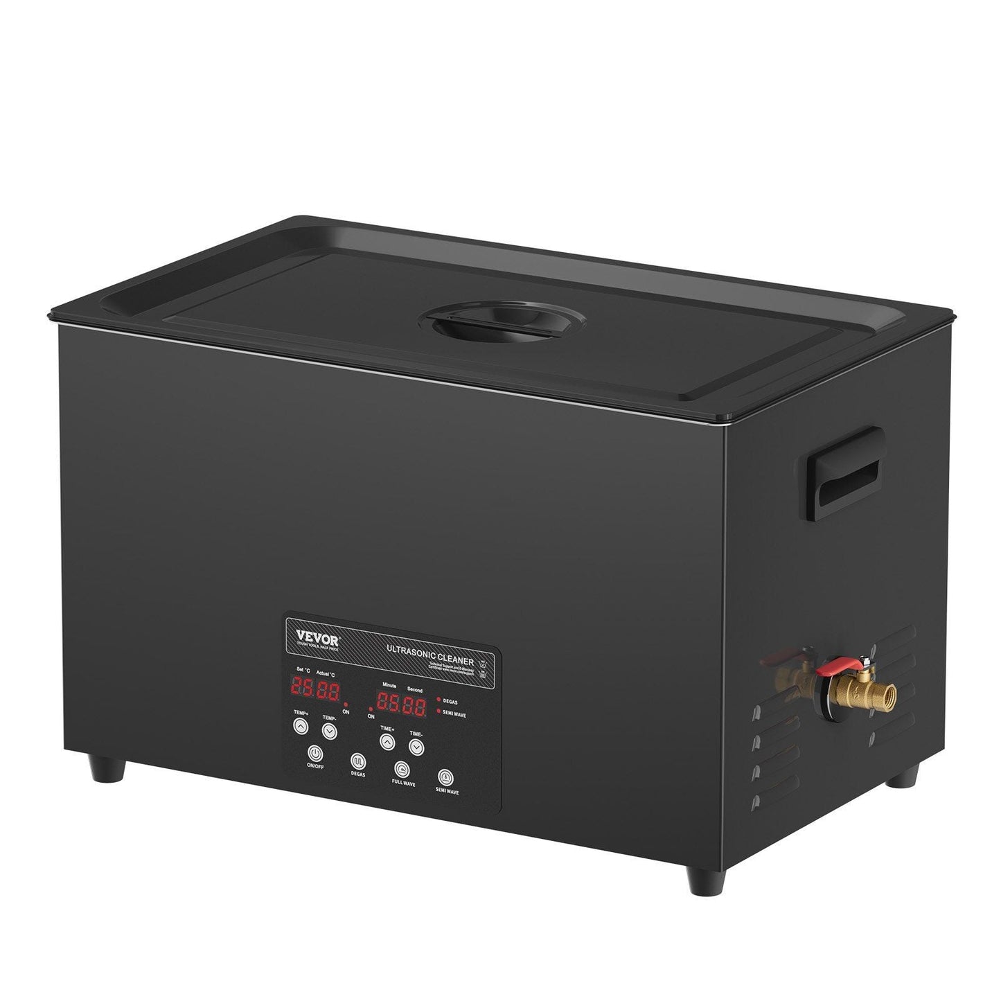30L Sonic Cleaner, 600W Digital Ultrasonic Cleaning Machine with Upgraded Degassing and Gentle Mode, 40kHz Industrial Ultrasound Cleaner with Timer and Heater for Retainer Jewelry Tools
