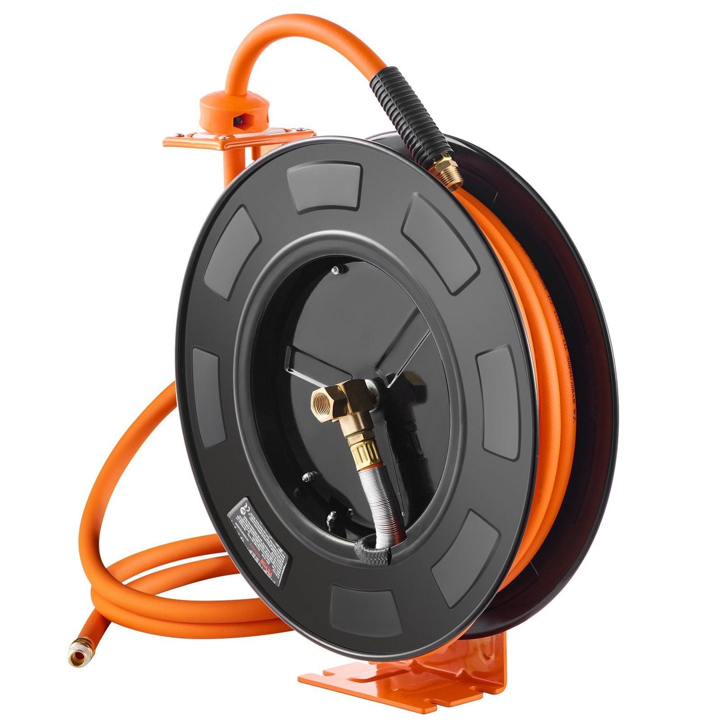 Retractable Air Hose Reel 1/2 IN x 50 FT Hybrid Air Hose Reel Max 300 PSI