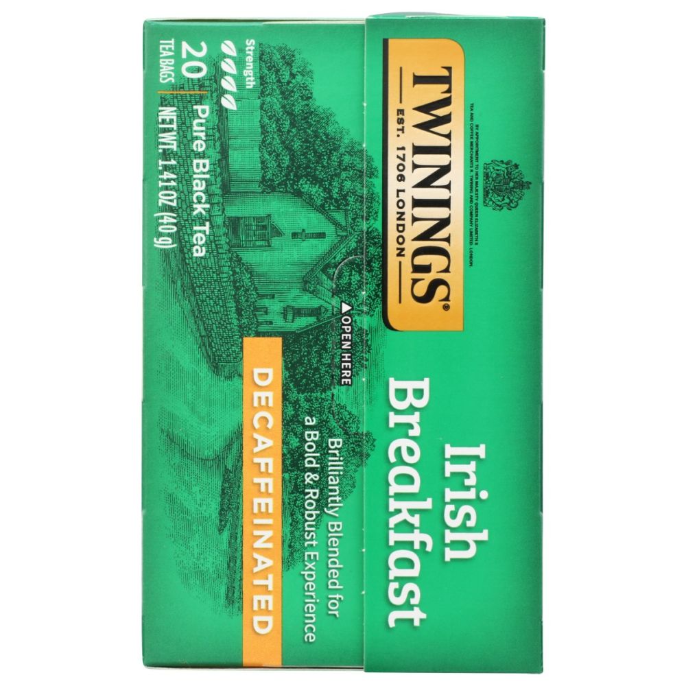 TWINING TEA: Irish Breakfast Decaf Tea, 20 bg