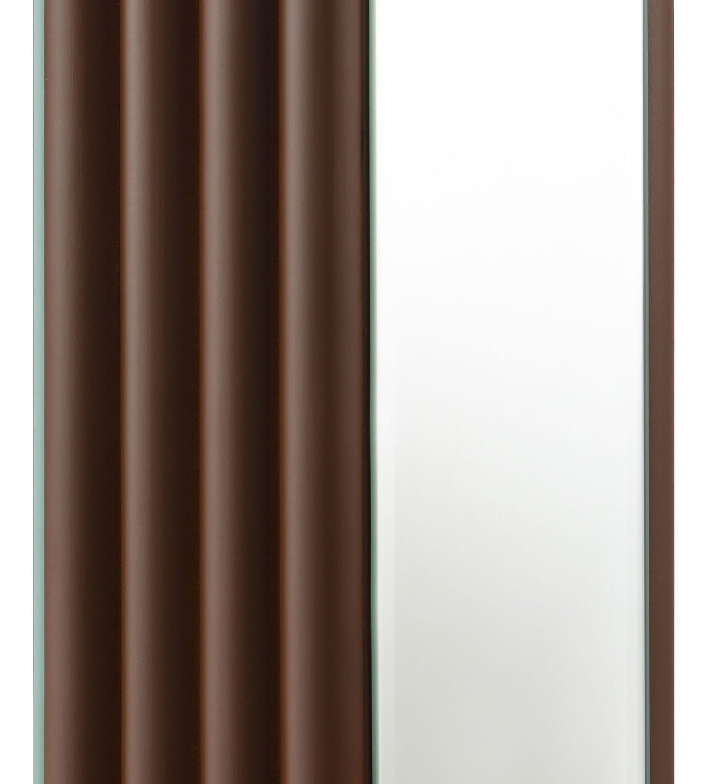 Elena 67-inch Square Tapered Mirrored Floor Lamp Brown