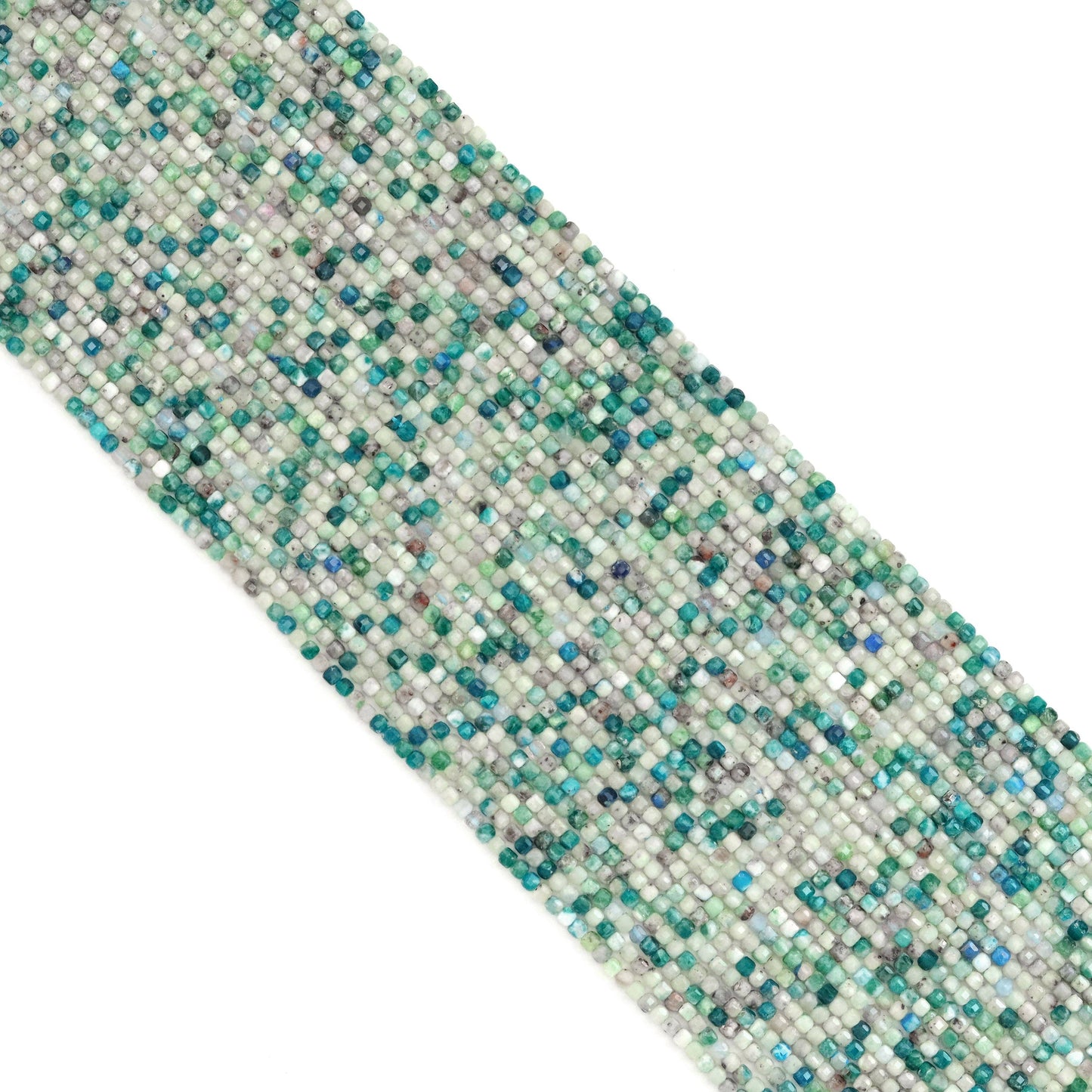 2.5mm Faceted Cube K10 Jasper Beads, Sku#U1928