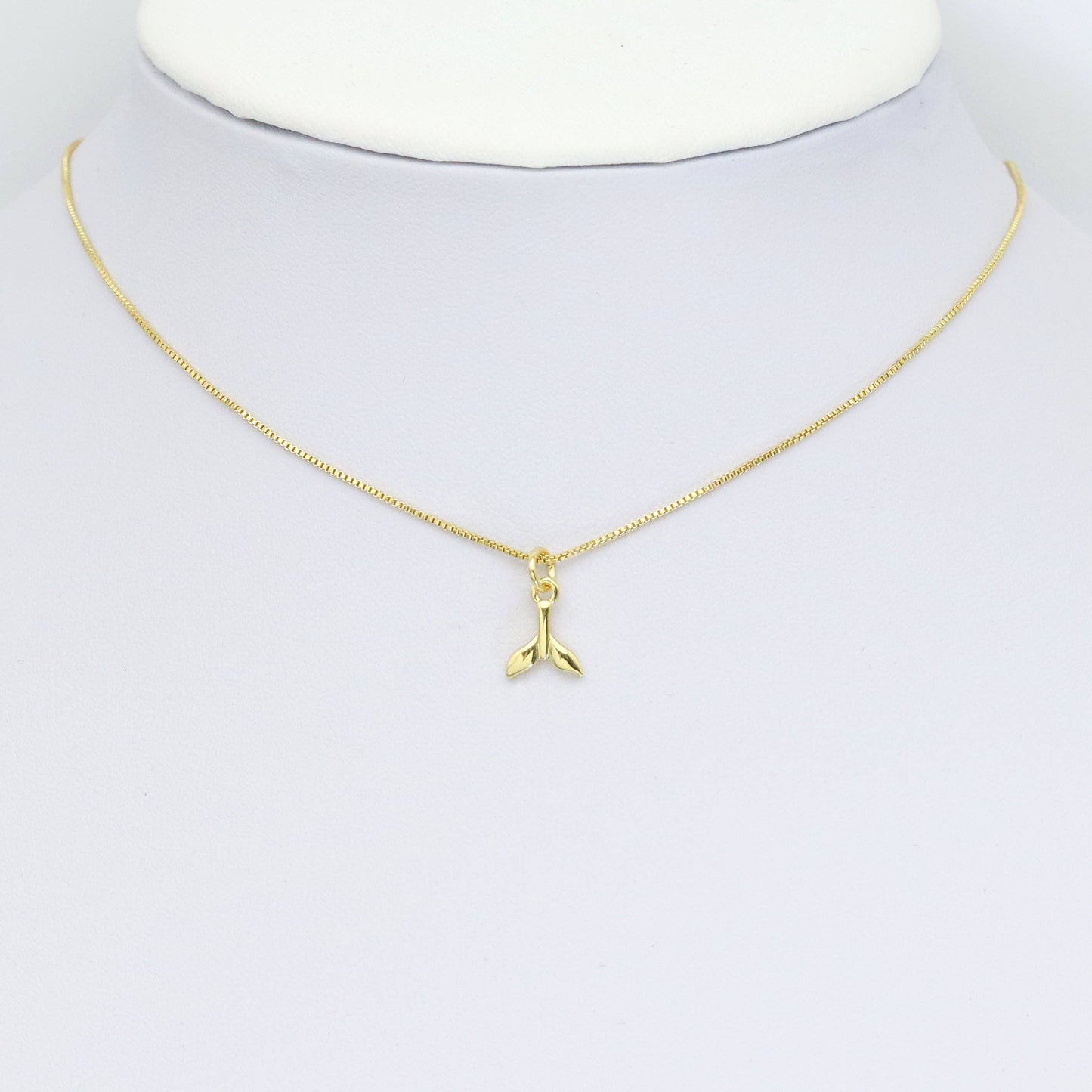 Gold Fish Tail Gold Charm, Sku#LK914