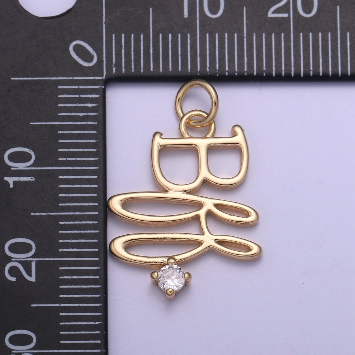 Dainty Gold Filled BFF Charm E-312