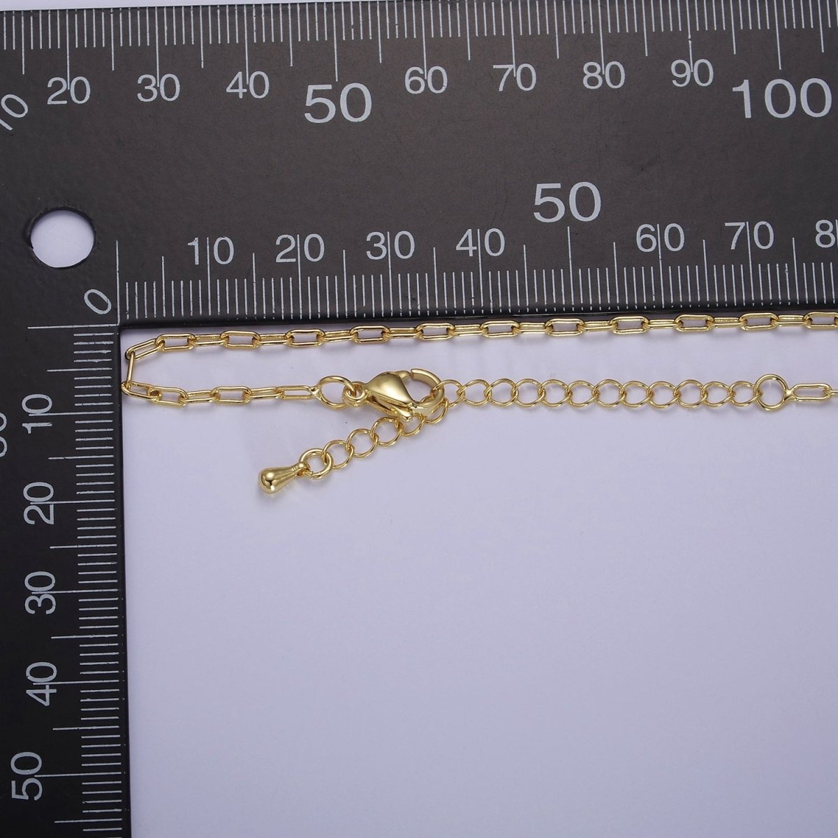 Dainty Paper Clip Chain Necklace ∙ 14K Gold Filled Necklace Cable Link Chain 18 inch + 2.5 inch extender Ready to Wear WA2436 WA2437 WA2438