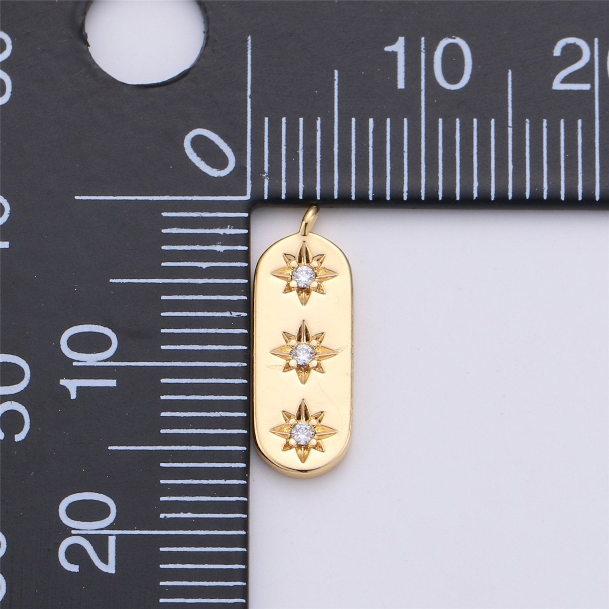 Dainty Star Charm, Triple Star Charm in 14K Gold Filled for Necklace Earring Bracelet Charm for Jewelry Making Supply, C-00585