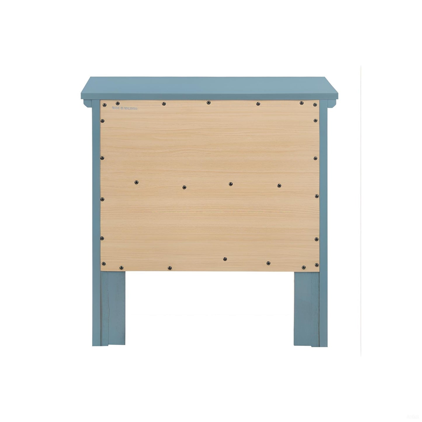 Teal Elegance Nightstand With Drawers