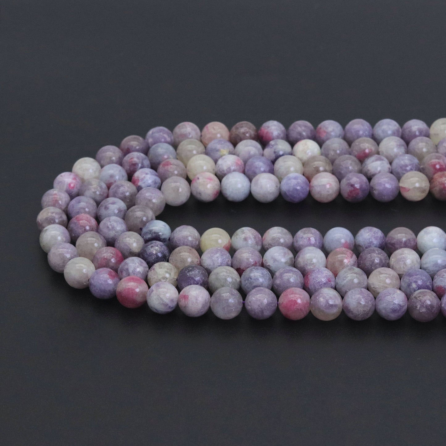 Genuine Pink Tourmaline Round Smooth Beads, Sku#U1863c