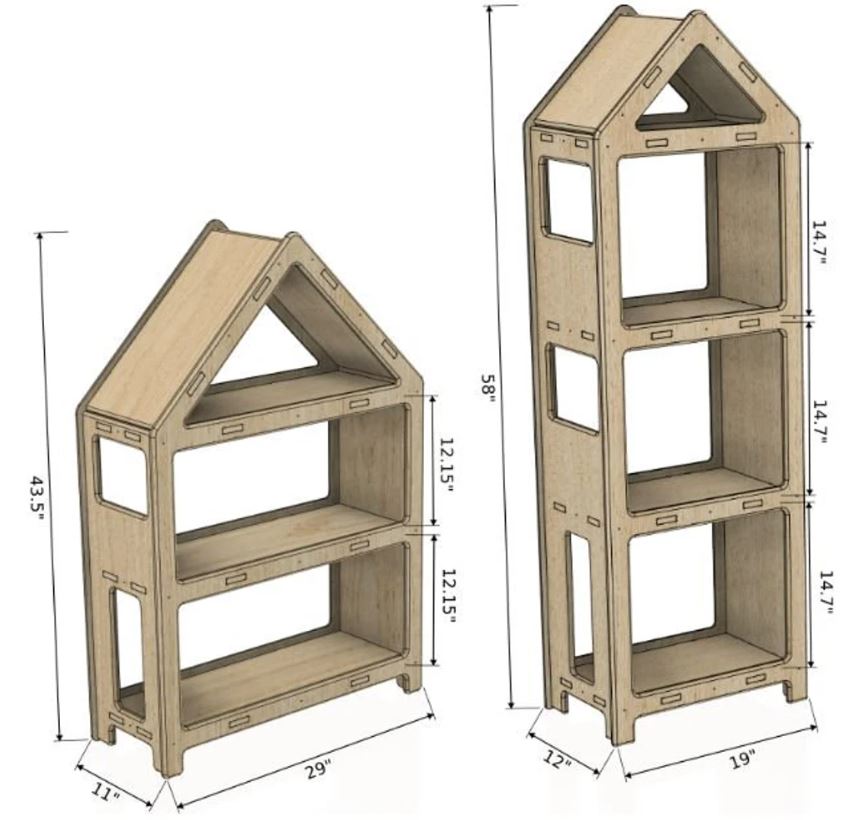 DOLLY- House Bookshelf