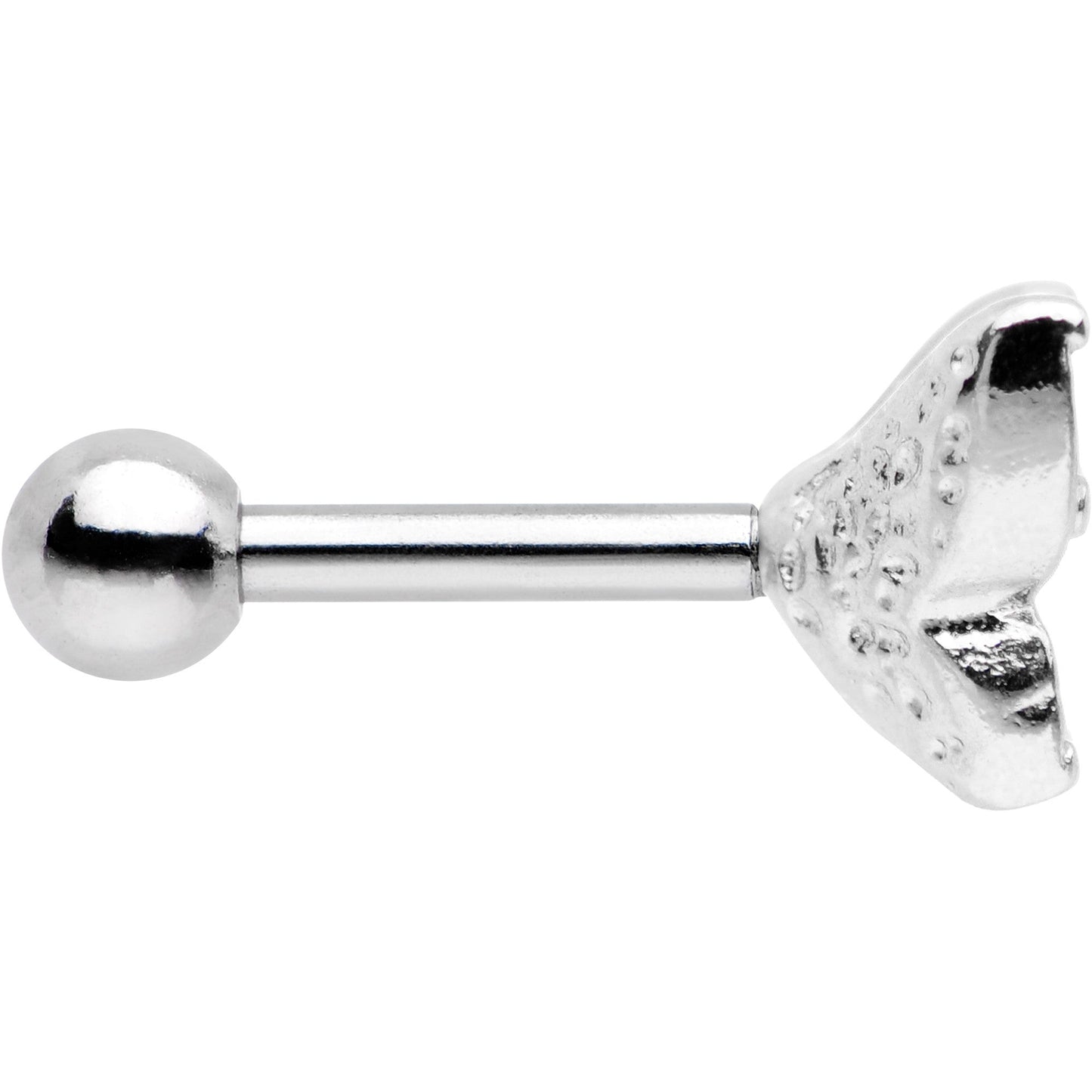 16G Clear Gem Silver Tone Butterfly Tragus Cartilage Earring