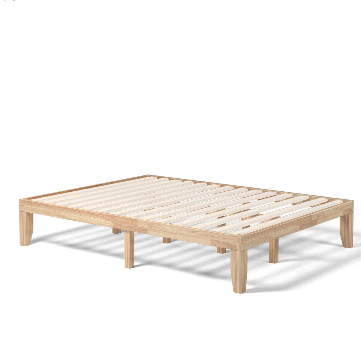 Queen Size 14 Inch Wooden Bed Mattress Frame
