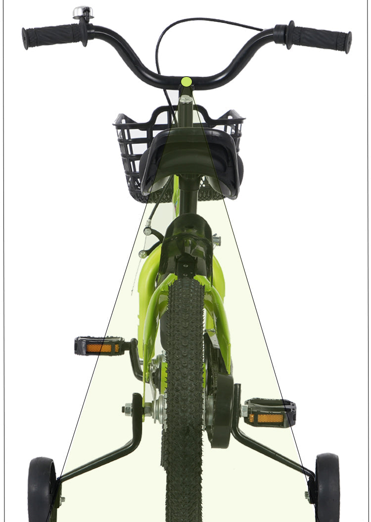 FKZNPJ 16 Inch Sporty Kids Bike With Training Wheels