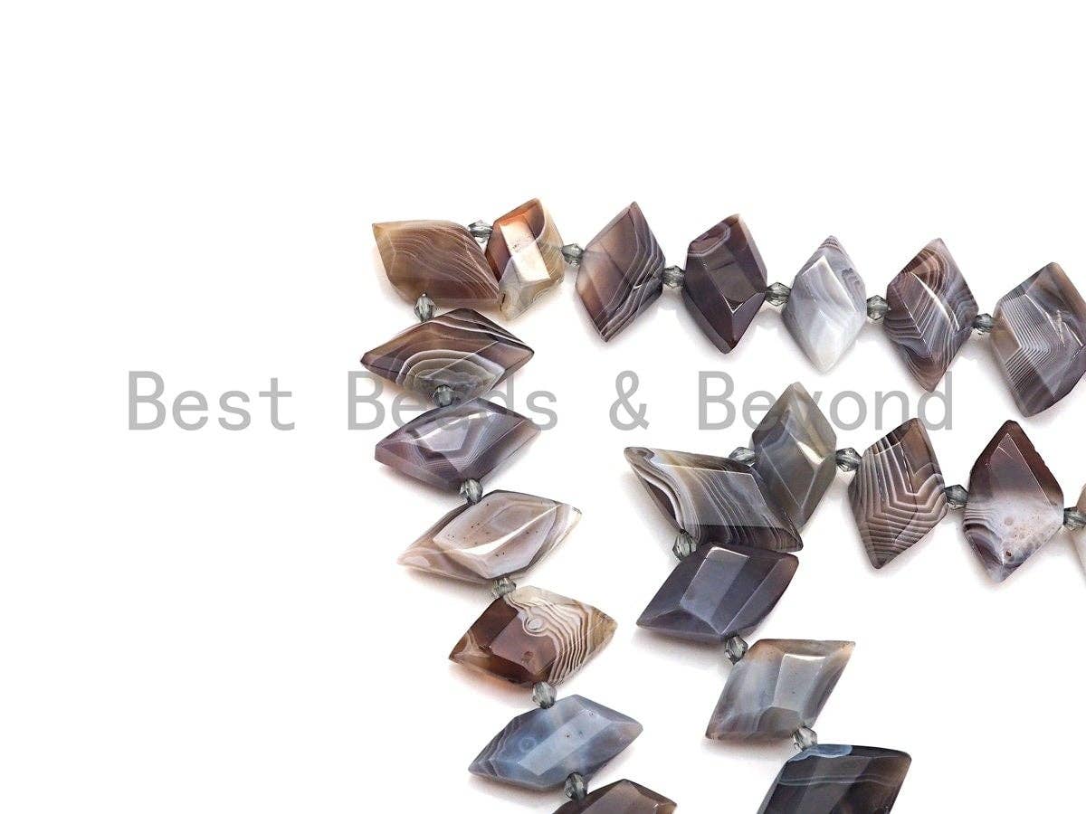 High Quality Natural Botswana Agate Horse Eye Shape Beads, Natural Botswana Agate beads, 16x30mm, sku#U676