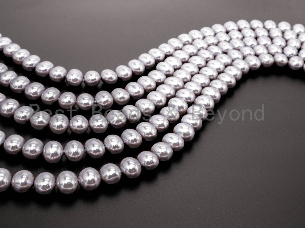 Gray Natural Mother of Pearl beads, SKU#T73