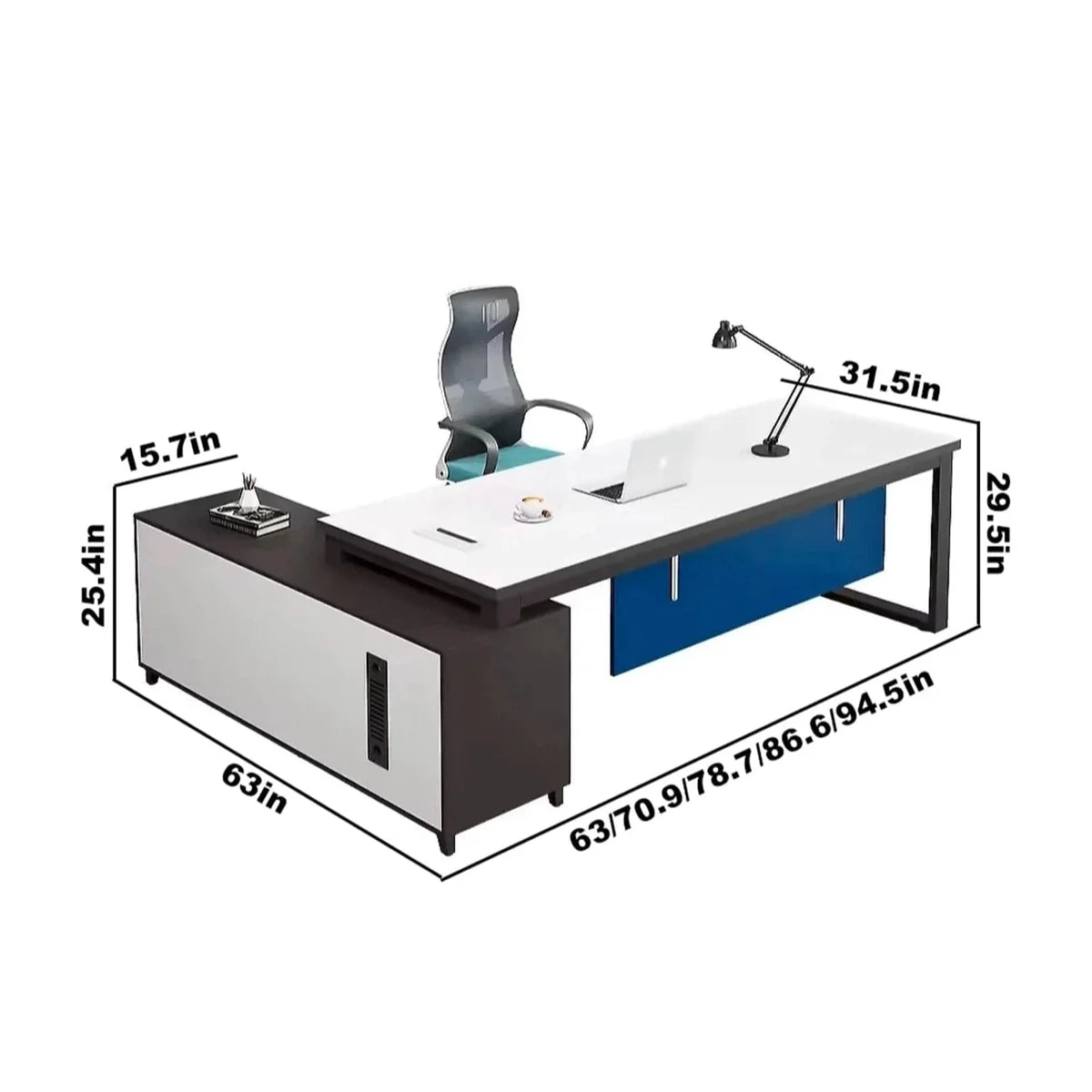 Astrea · Modern L-Shaped Executive Desk