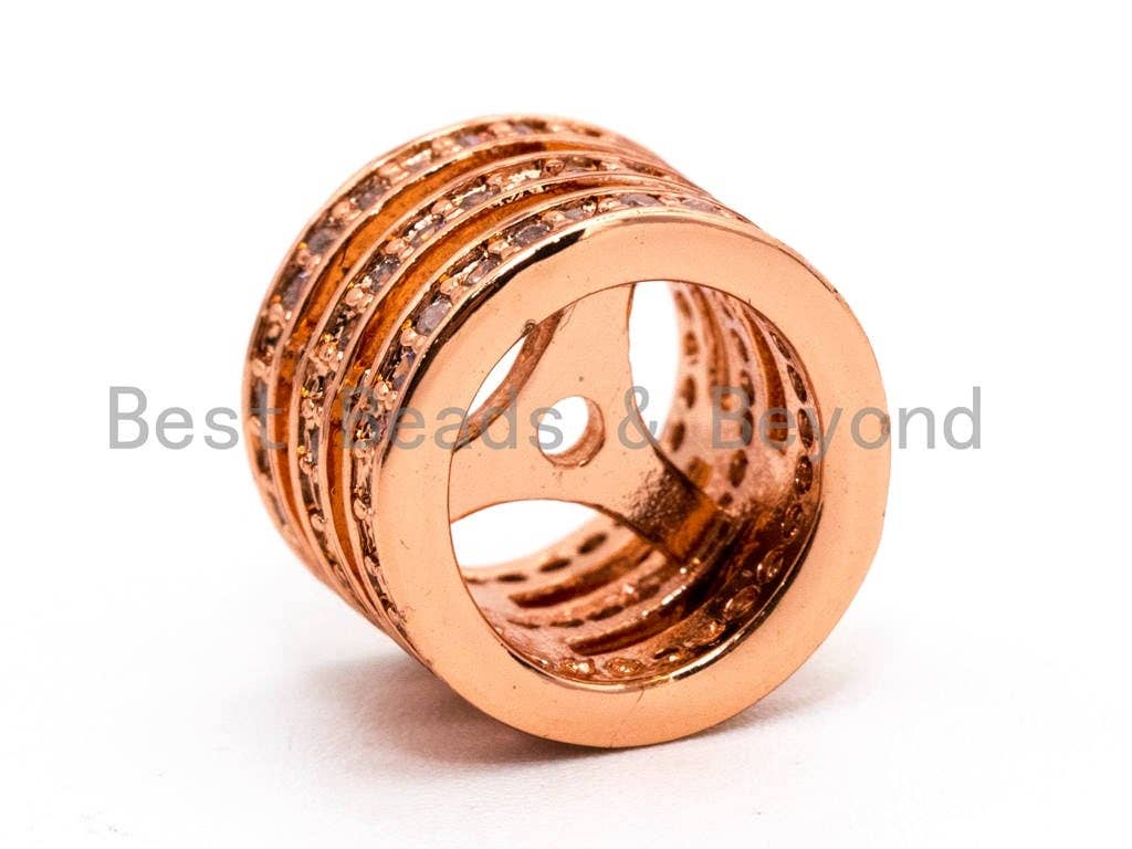 CZ Micro Pave Swirl Spacer Beads, Cubic Zirconia Spacer bead, sku#G304