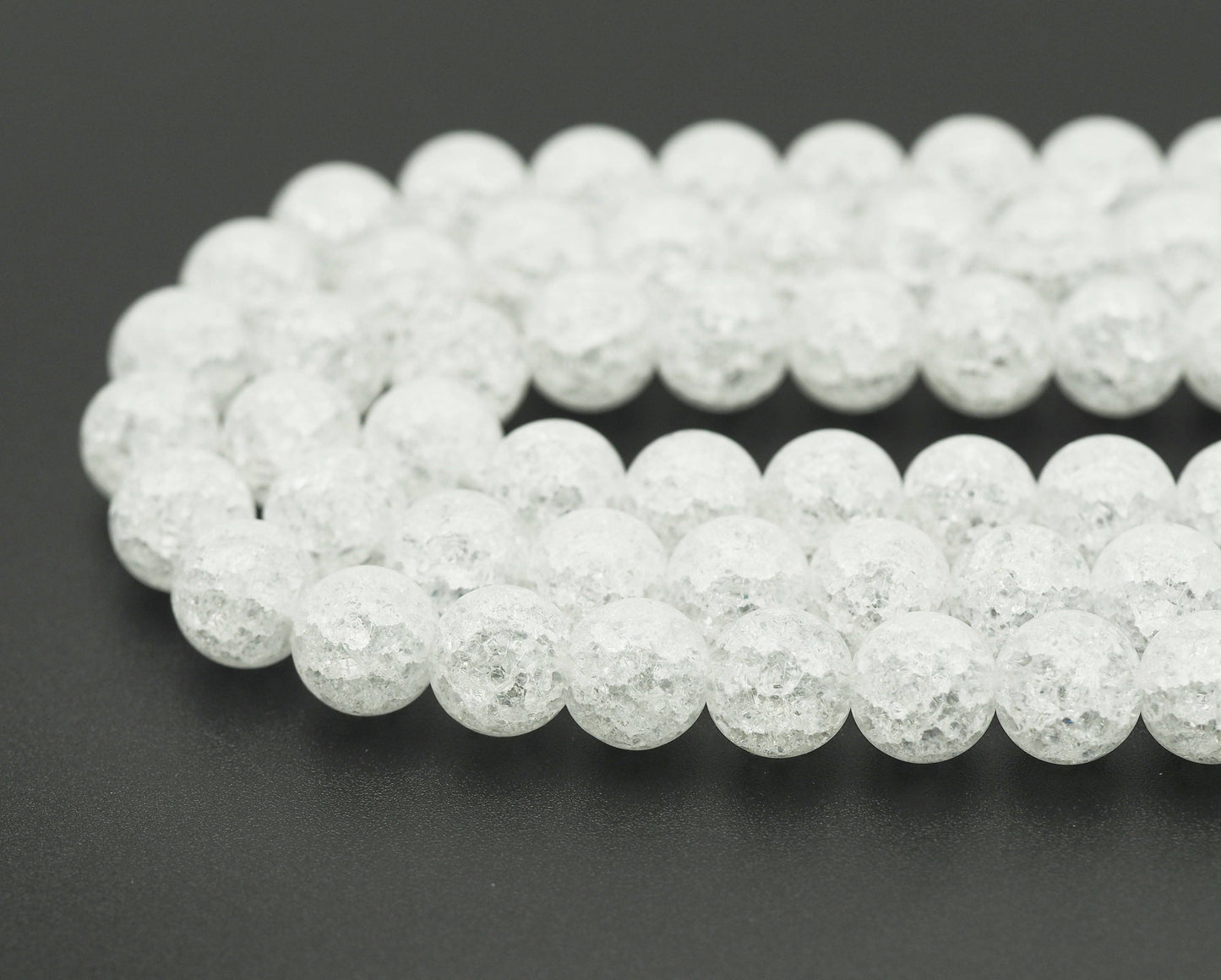Crack Quartz Round Smooth Beads, Sku#U1301