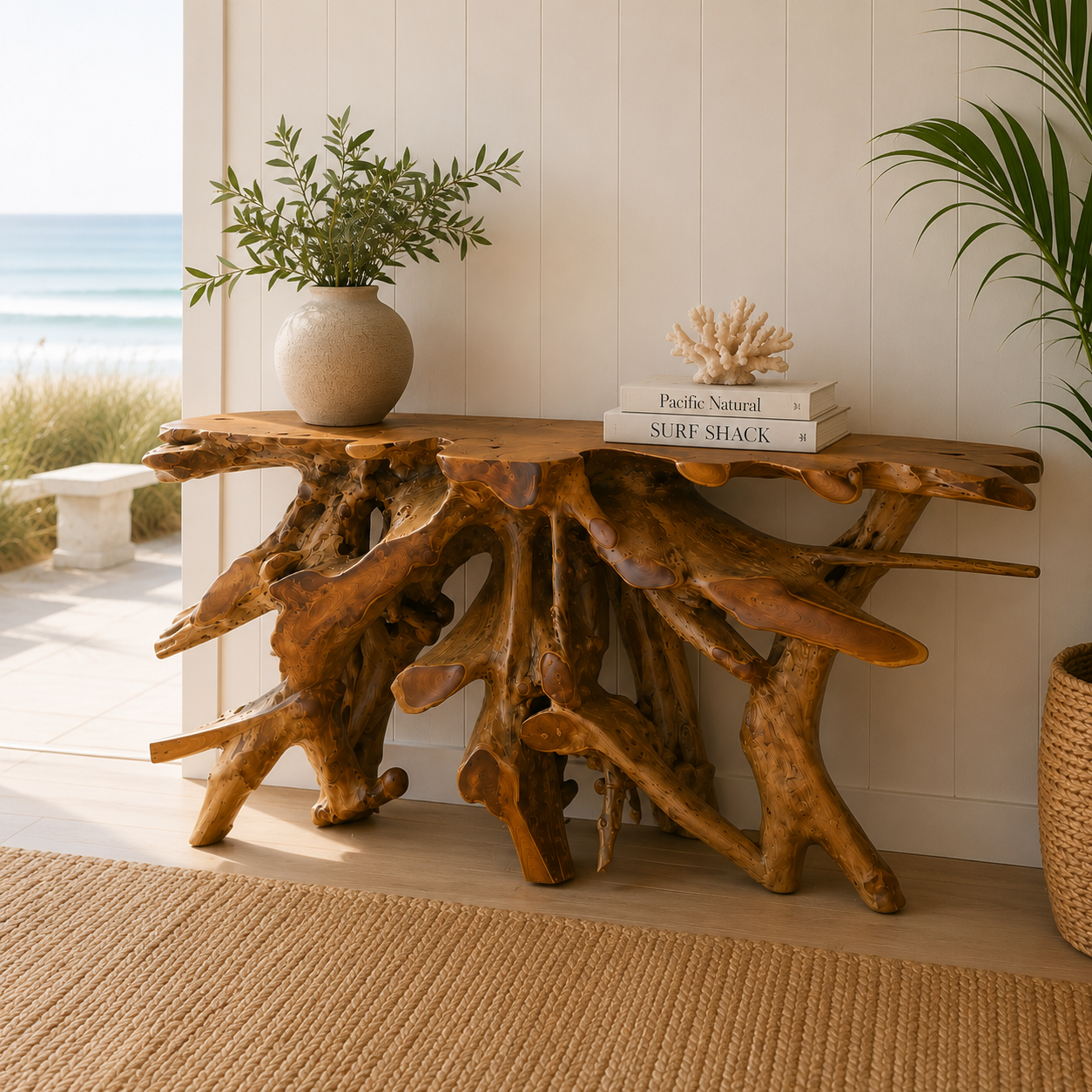 Teak Console