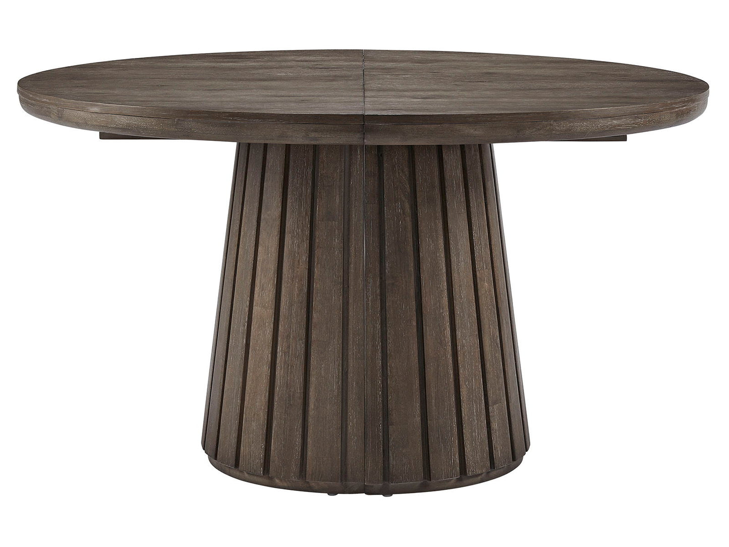 Kavanaugh - Round Dining Table - Weathered Kona Brown