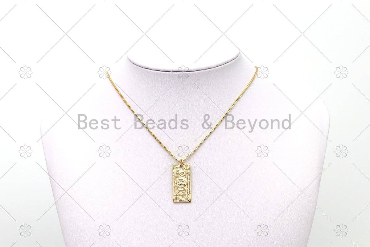 One Hundred US Dollars Charm, Sku#LK544