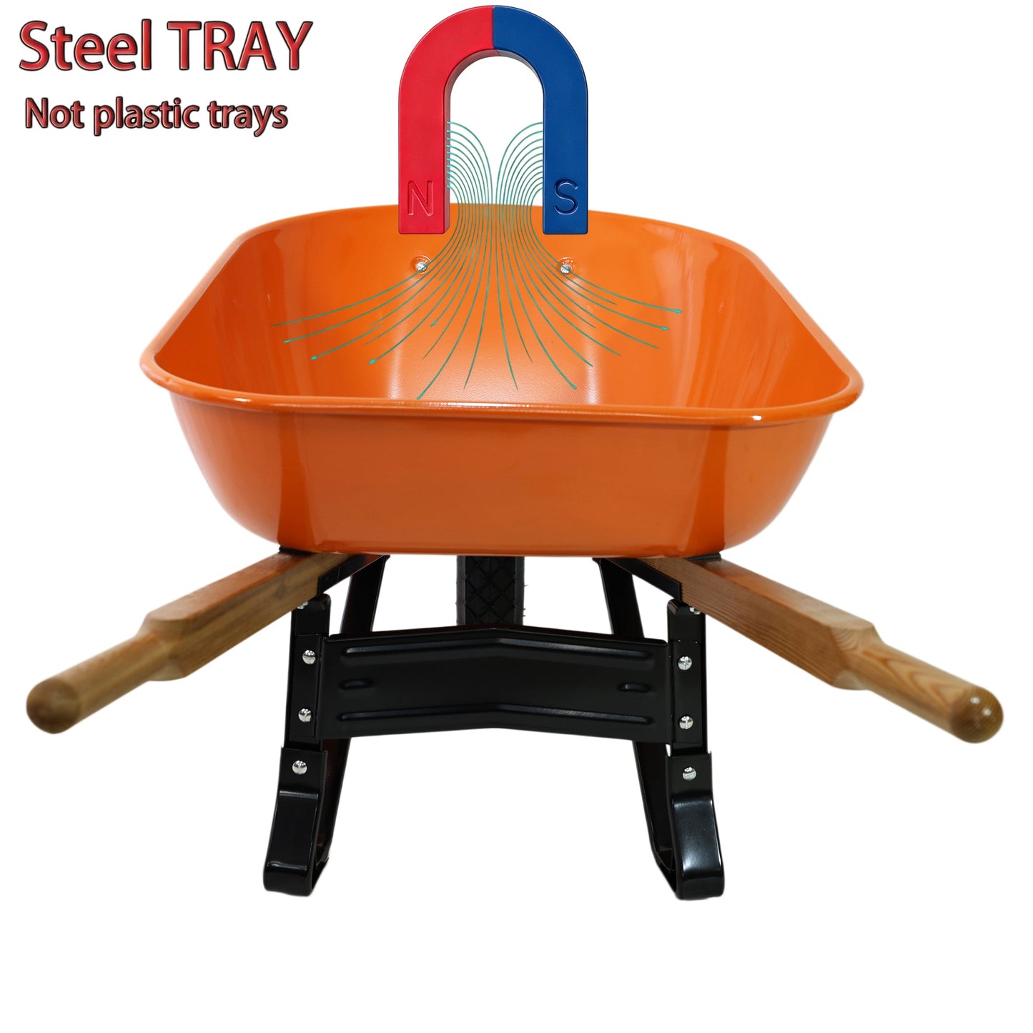 Steel Tray Wheel Barrow - Two Wheeled Trolley