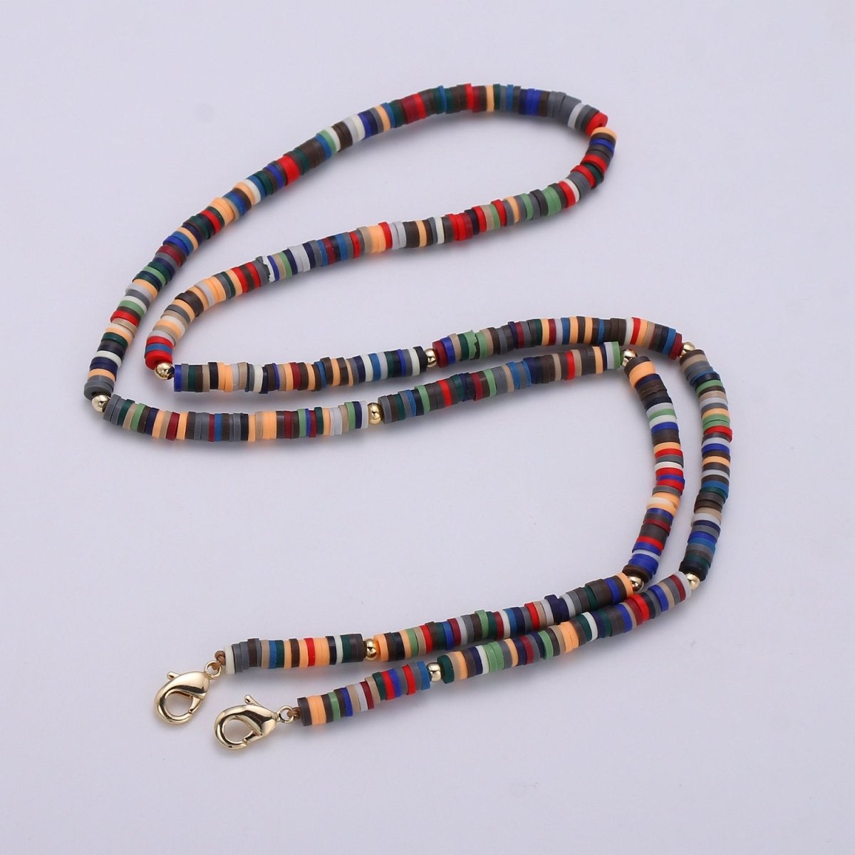 Face Mask Lanyard, Beaded Mask Necklace, Colorful Face Mask Chain, Face Mask Holder, Heishi Bead Mask, Facemask Lanyard Mask Holder Chain