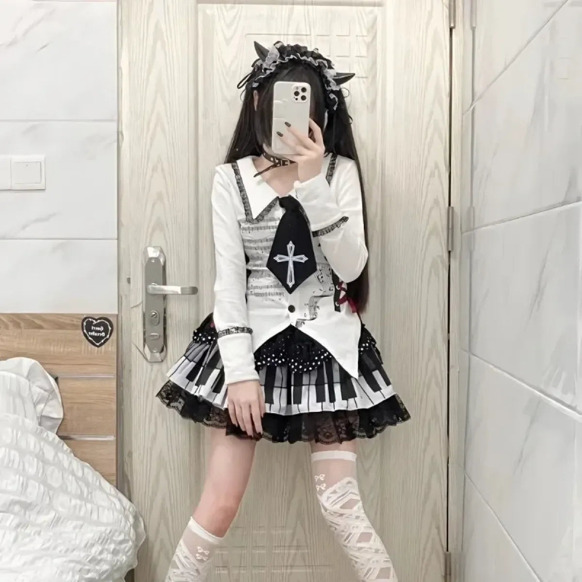 Harajuku Gothic Lolita Lace Skirt β Y2K Punk Fairy Grunge Kawaii