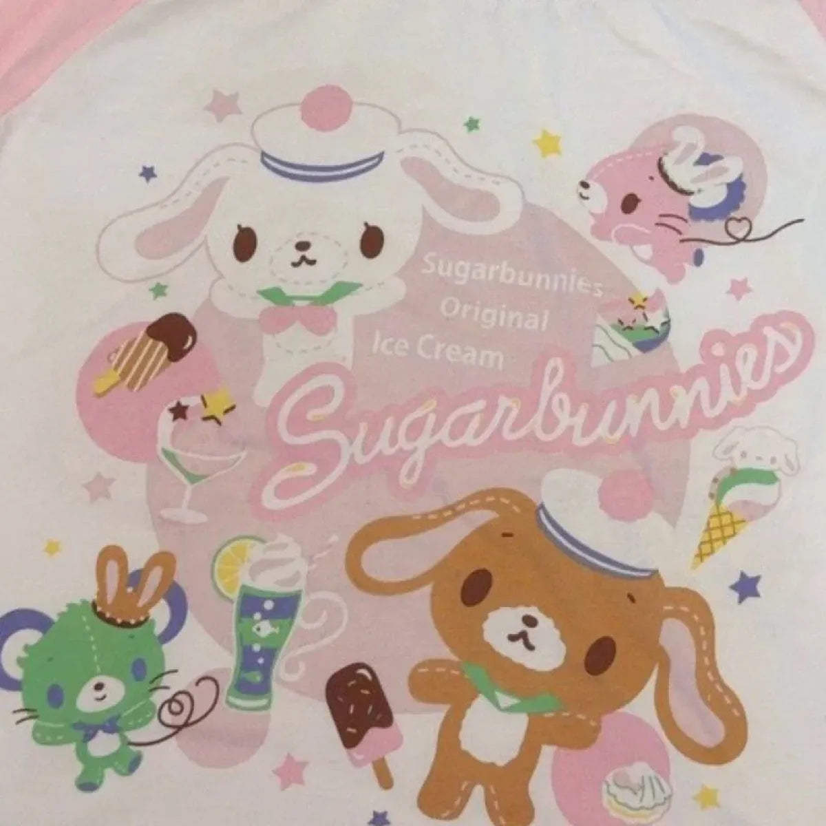 Kawaii Cartoon Print Short Sleeve Shirt