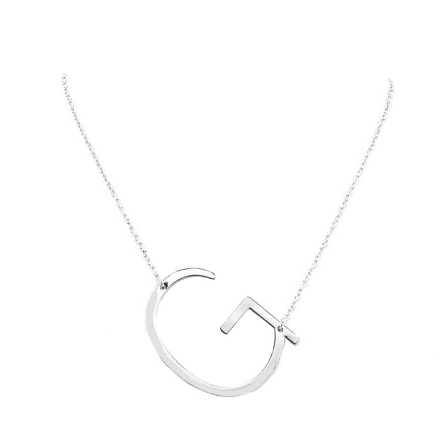 G Monogram Metal Pendant Necklace