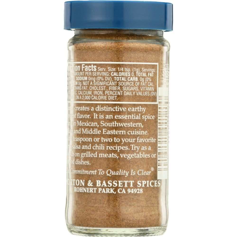 MORTON & BASSETT Cumin Ground - 2.3 oz | Essential Spice for Cooking