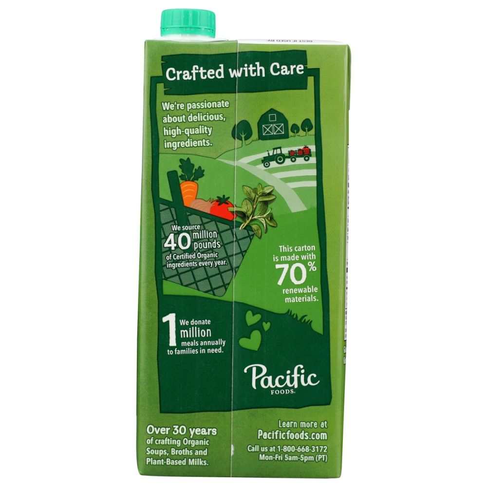 PACIFIC FOODS Organic Free Range Chicken Broth-32oz | Rich & Flavorful