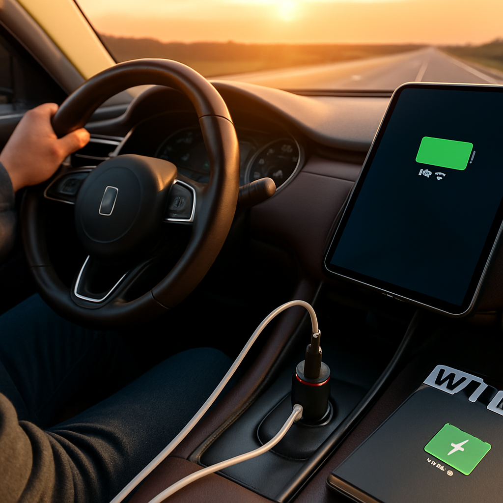 Dual Port USB Type-C Car Charger with Fast Charge