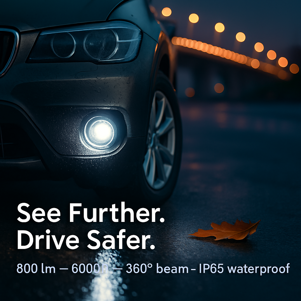 Fog Light Bulb for Vehicles - Wide 360° Coverage