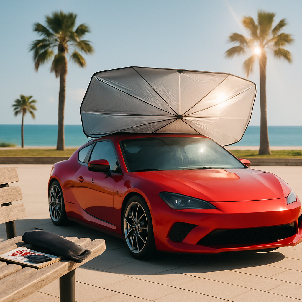 Foldable Car Sunshade Umbrella for Windshield Protection