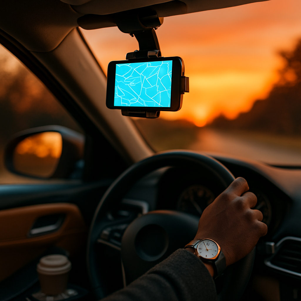 Car Dashboard Phone Holder Stand for Easy One-Hand Use