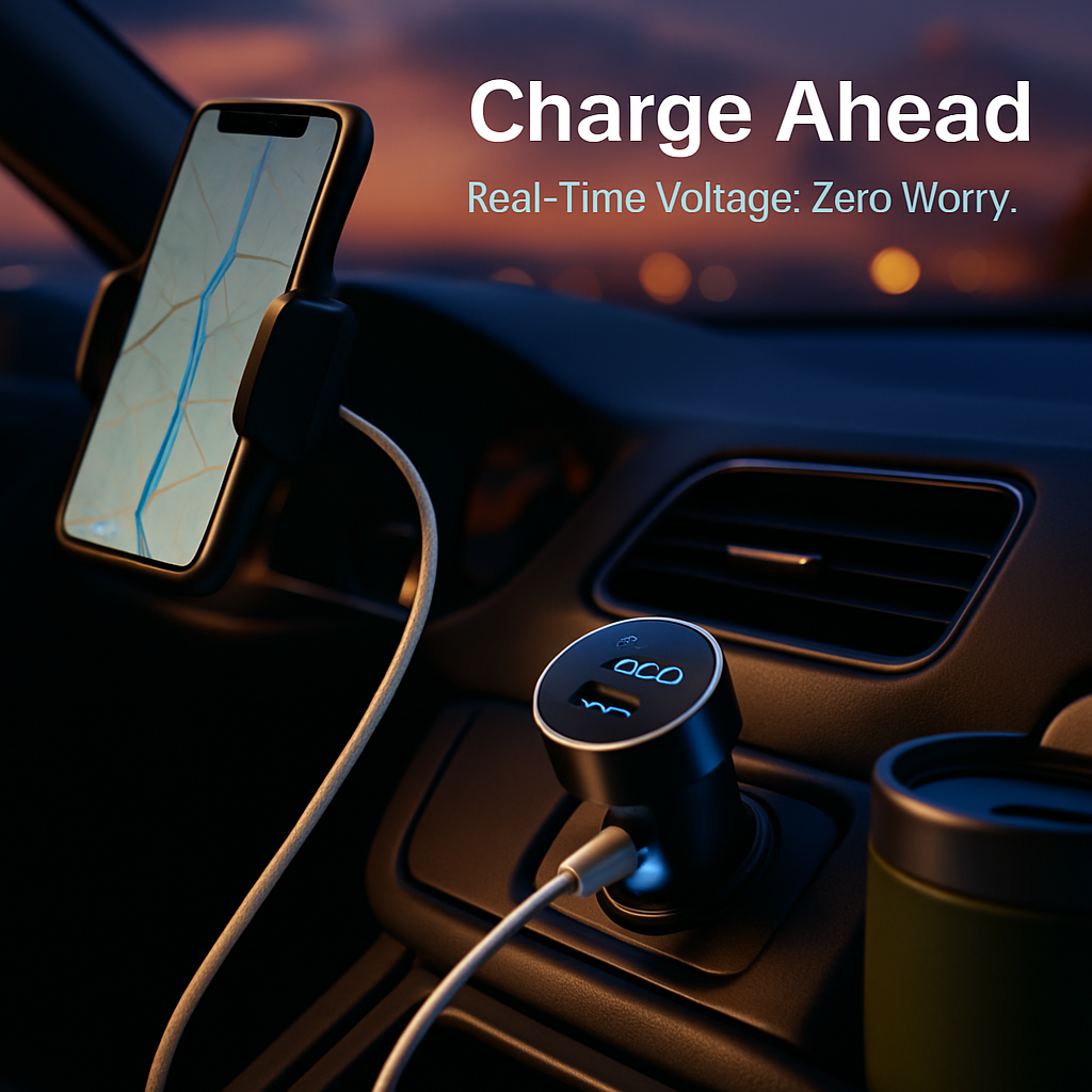 Dual USB Car Charger for Everyday Driving - Compact & Safe