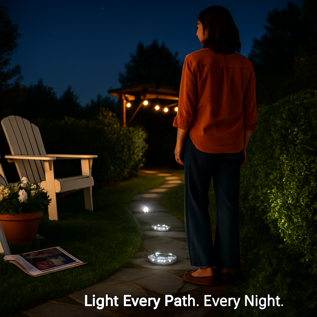 Solar Powered Ground Light for Outdoor Path and Lawn