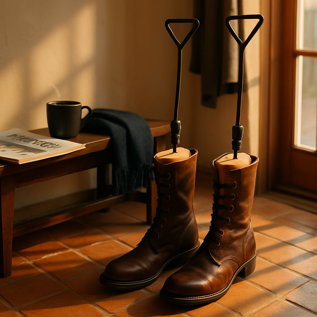 Boot Stretcher Adjustable Width Wooden Widener for Boots