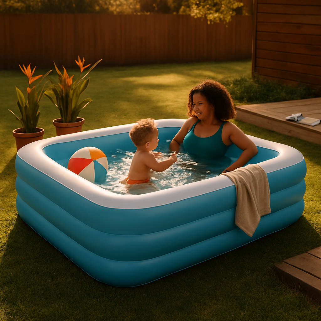 Inflatable Swimming Pool for Family Fun and Kids