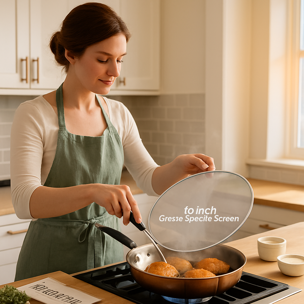 Grease Splatter Screen for Pans and Woks