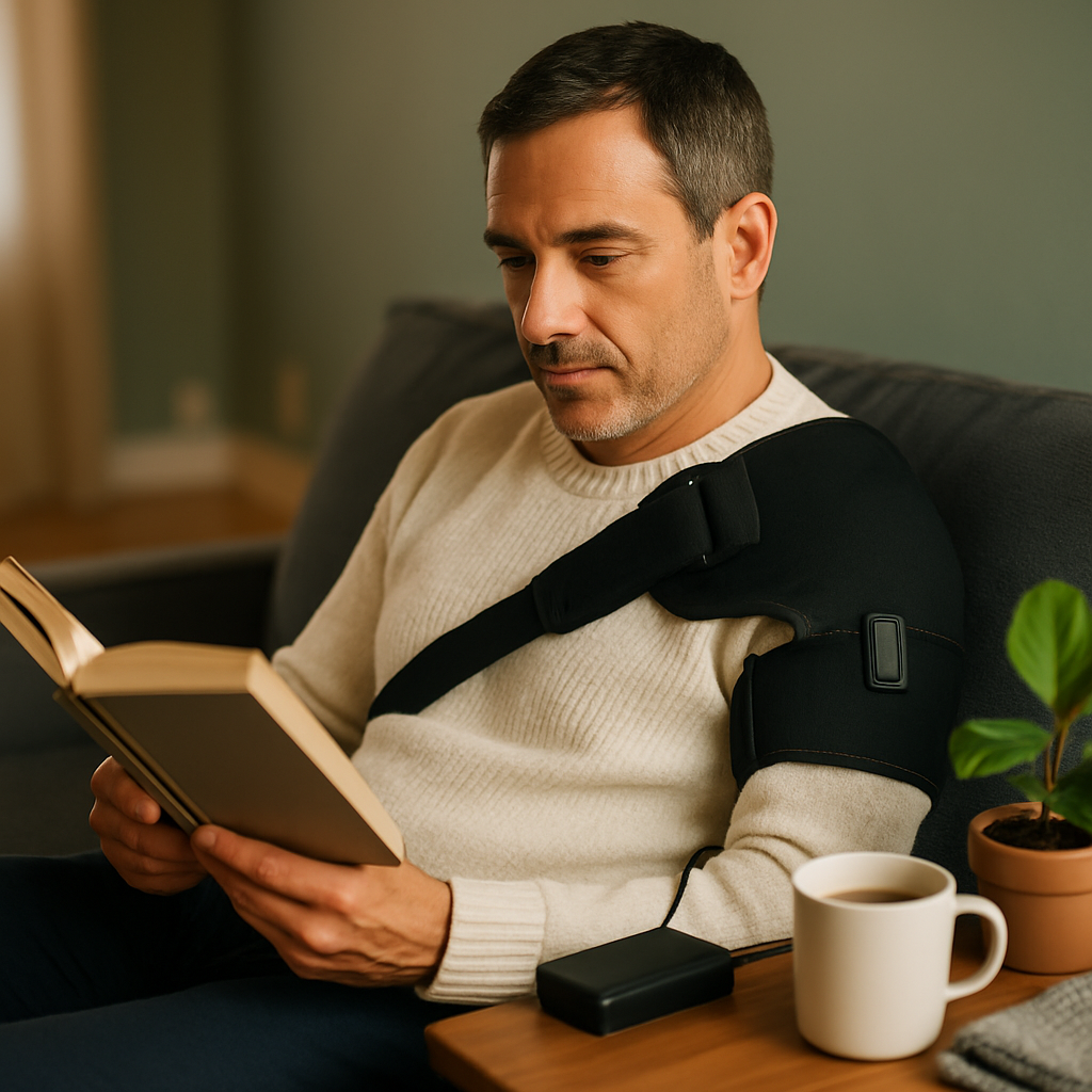 Heated Shoulder Brace with 3-Level Heating for Pain Relief