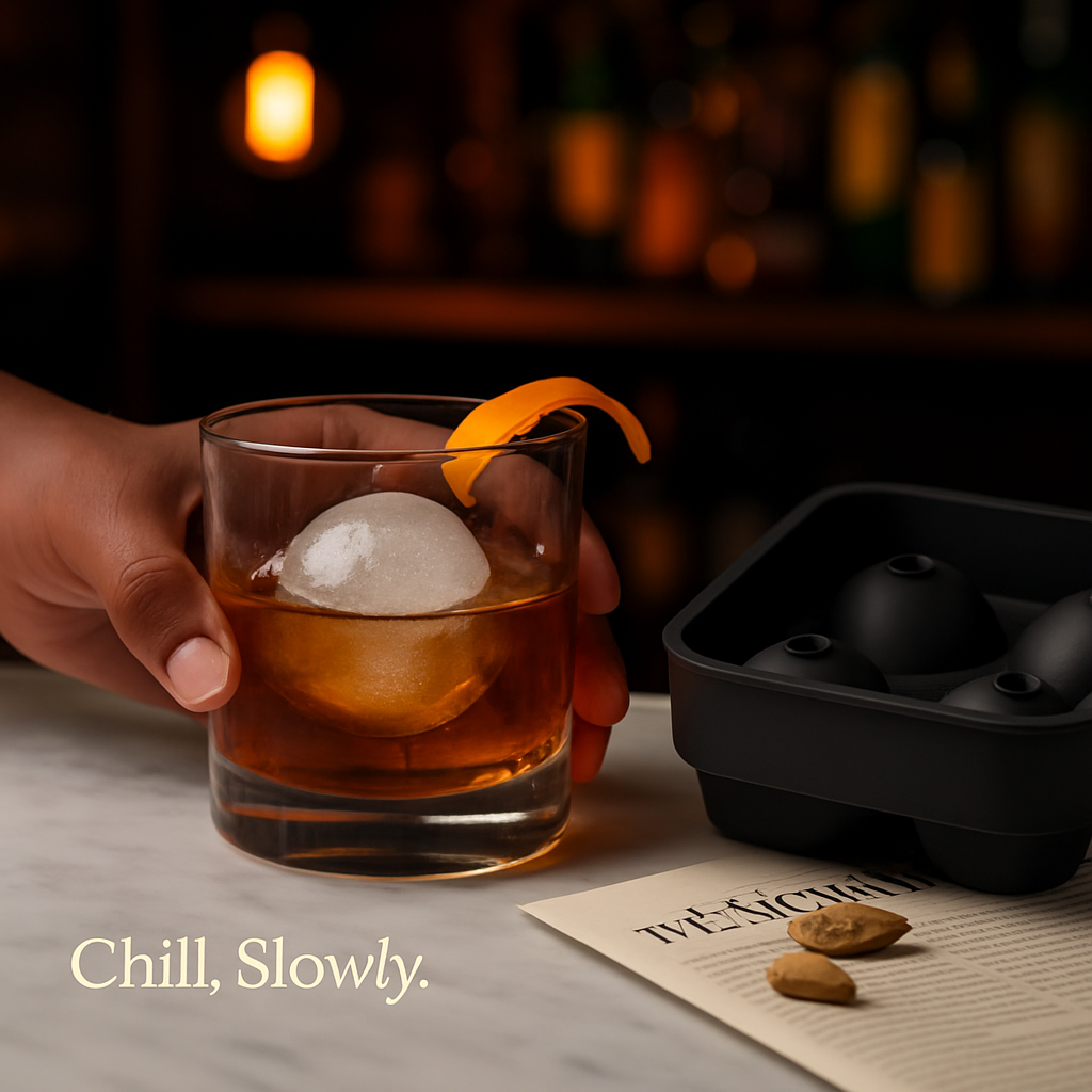 Sphere Ice Ball Maker Mold Silicone Ice Tray