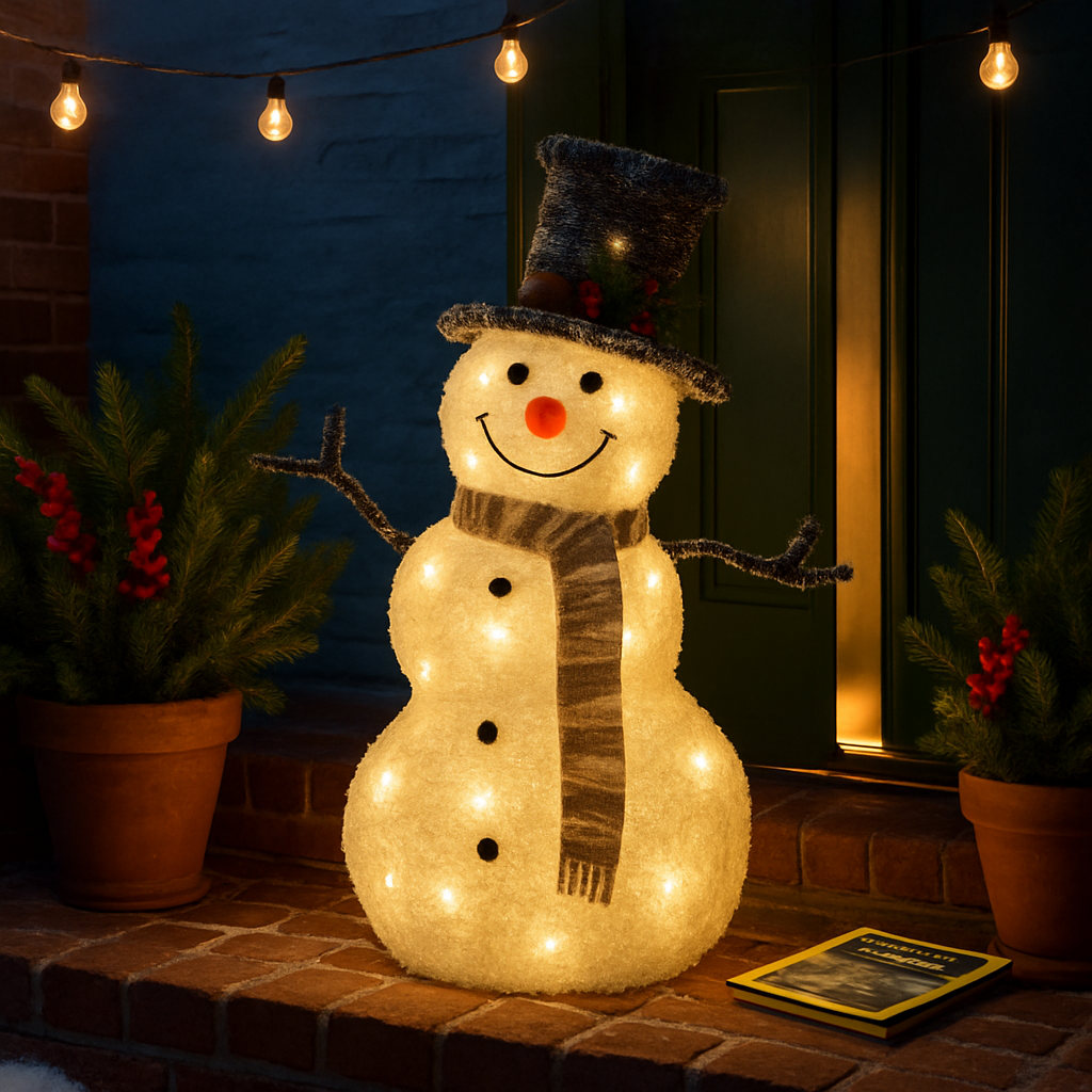 Snowman Light for Indoor/Outdoor Festive Decor