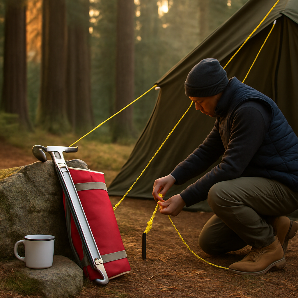 Tent Stakes Camping Hammer Tent Pegs Set for Tents