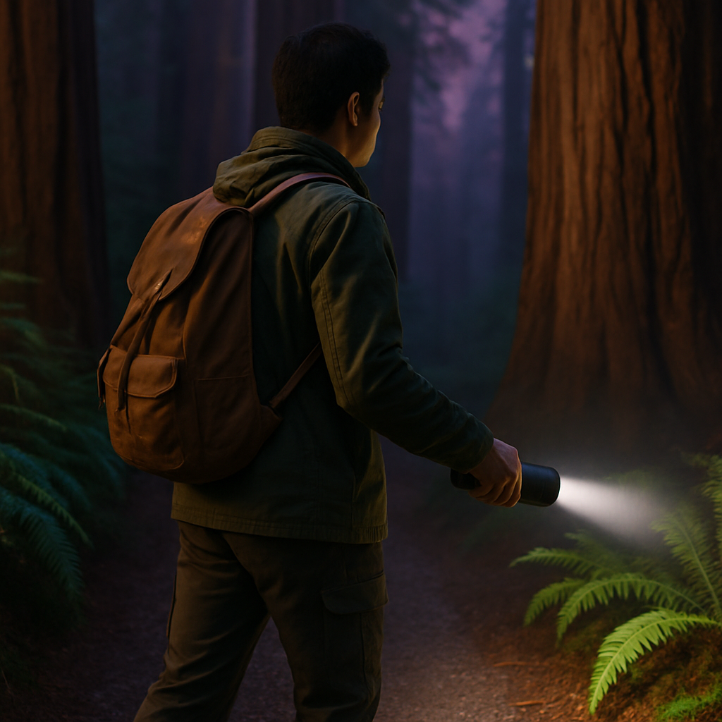 Rechargeable LED Flashlight with Zoomable Aluminum Body