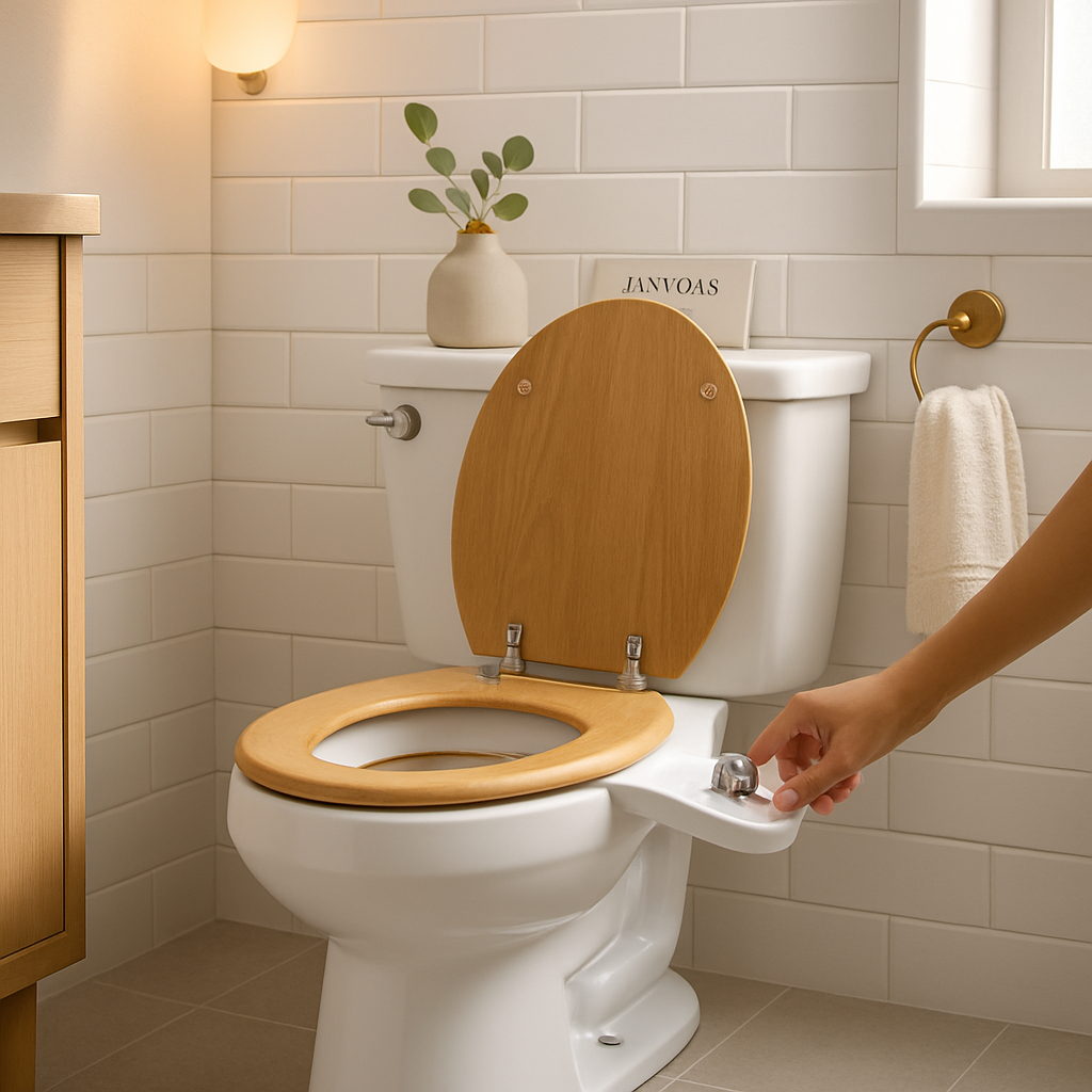 Cold Water Bidet with Self-Cleaning Dual Nozzle