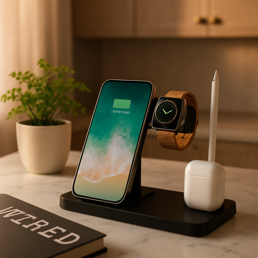 4 in 1 Wireless Charger Foldable Stand for iPhone and Watch